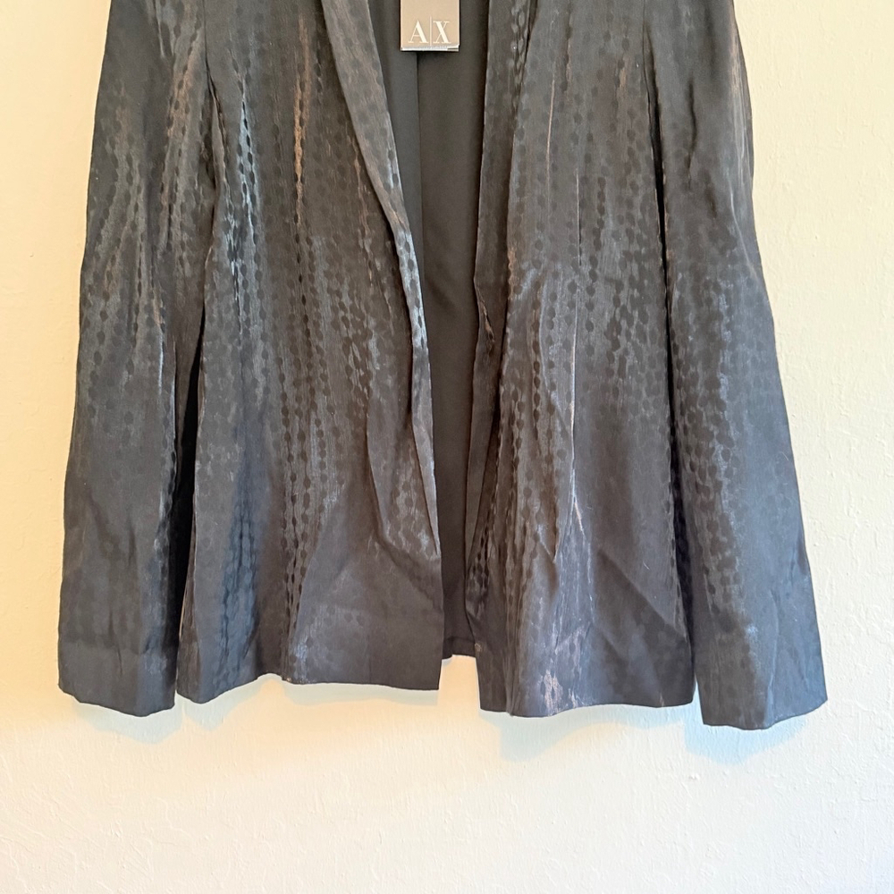 A|X Armani Exchange Women's Black Blazer Jacket Size Medium NWT - Picture 4 of 8